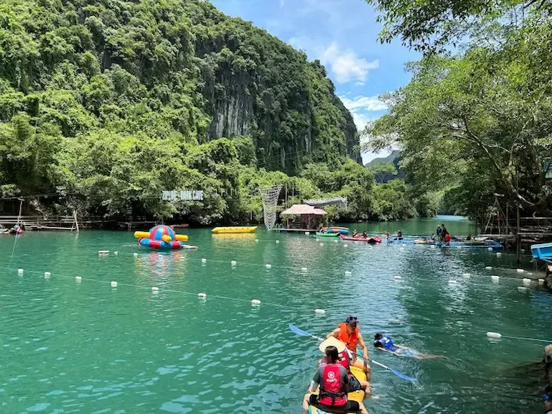 Tourists Kayaking in Chay River
