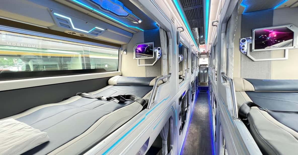 3. a Modern Bus Interior With Reclining Seats and Personal Entertainment Screens in Vietnam