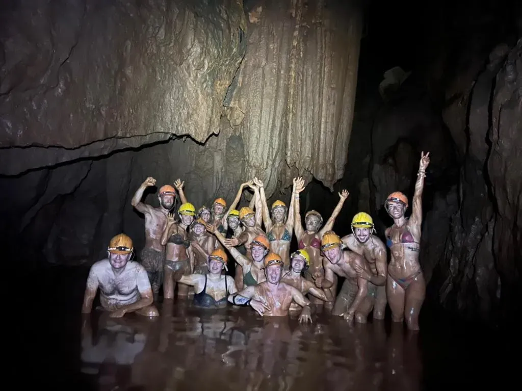 Mud Bath in Dark Cave of Phong Nha, Quang Tri