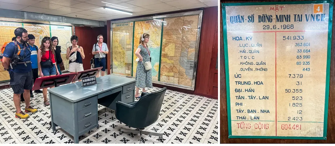 Tầng hầm Dinh Độc Lập