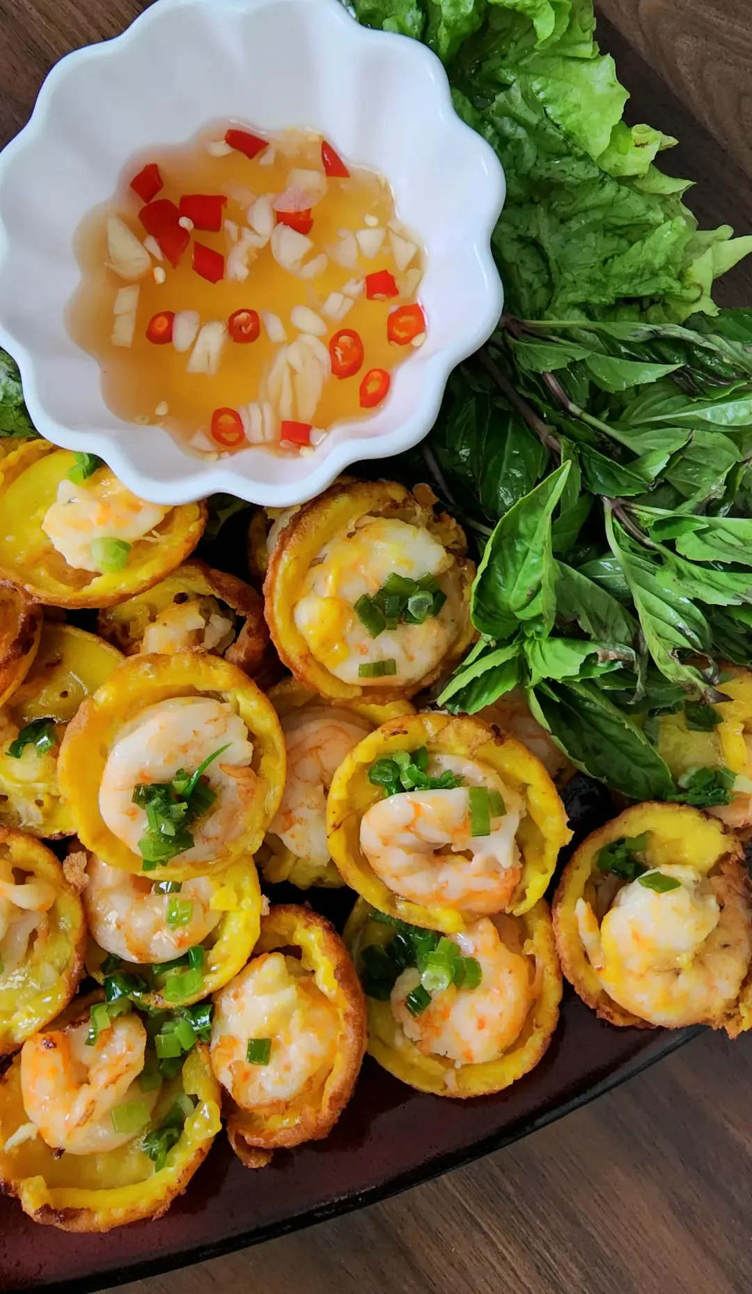 Banh Khot Are Mini Crispy Rice Flour Pancakes