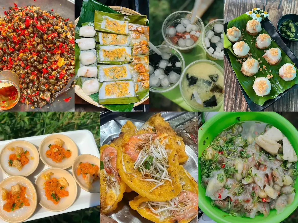 Các món ăn vặt tại chợ Đông Ba