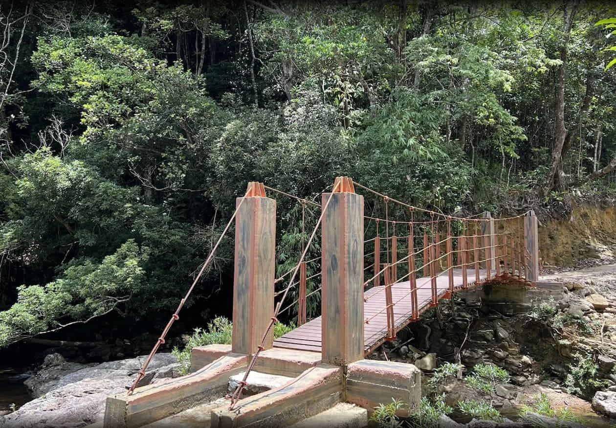 a Scenic Trail in Bach Ma National Park Leading Towards Do Quyen Waterfall