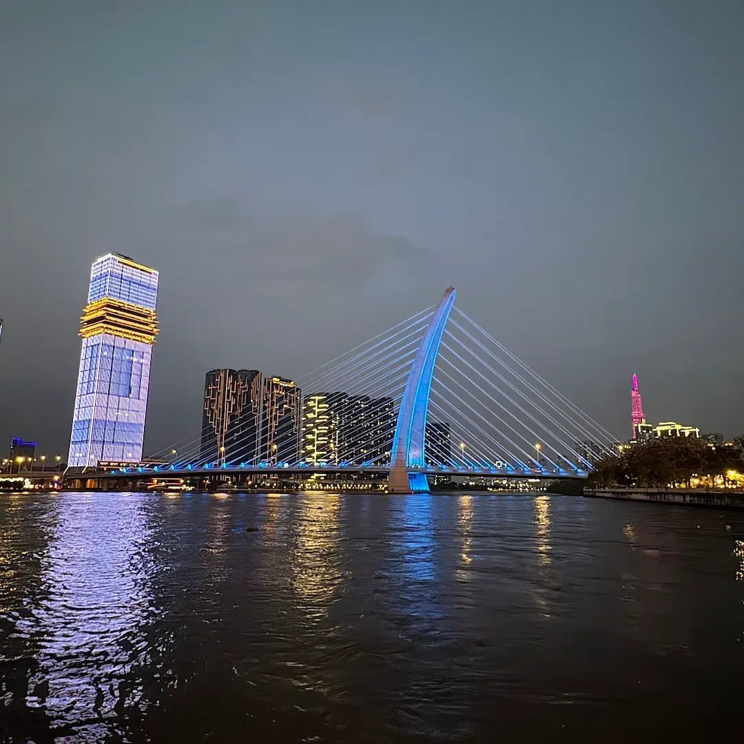 Beautiful View From Our Boat During Boat Trip in Ho Chi Minh City