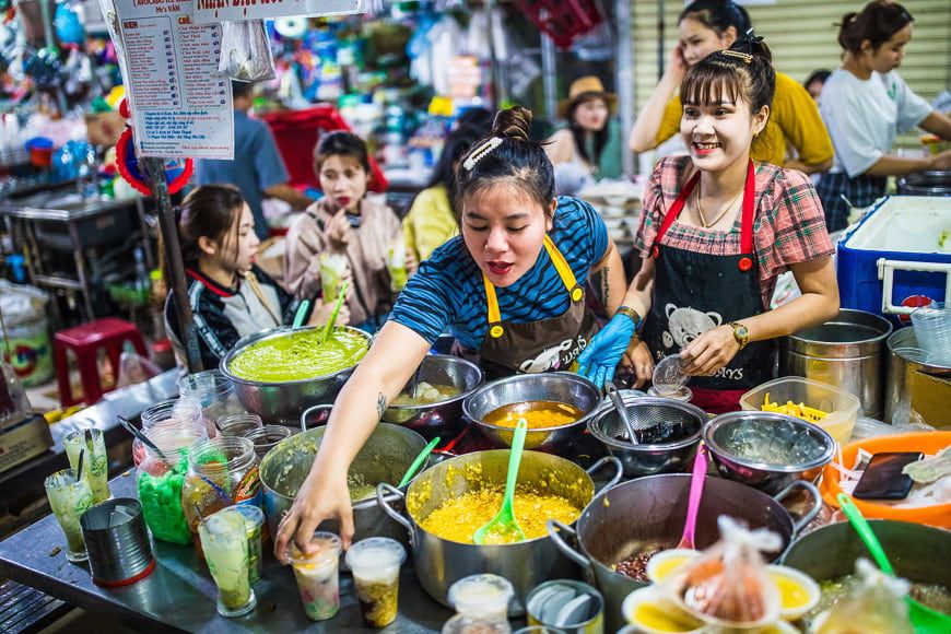 Food Stall in Night Market Dalat