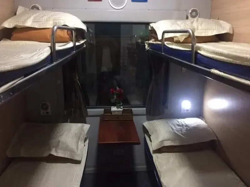 Sleeper Train Going Towards Dong Hoi