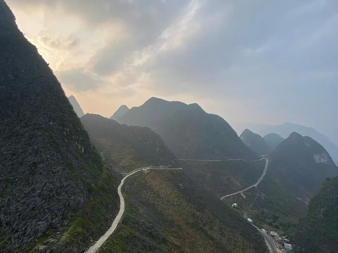 Ha Giang Mountains of Vietnam With Zigzag Roads