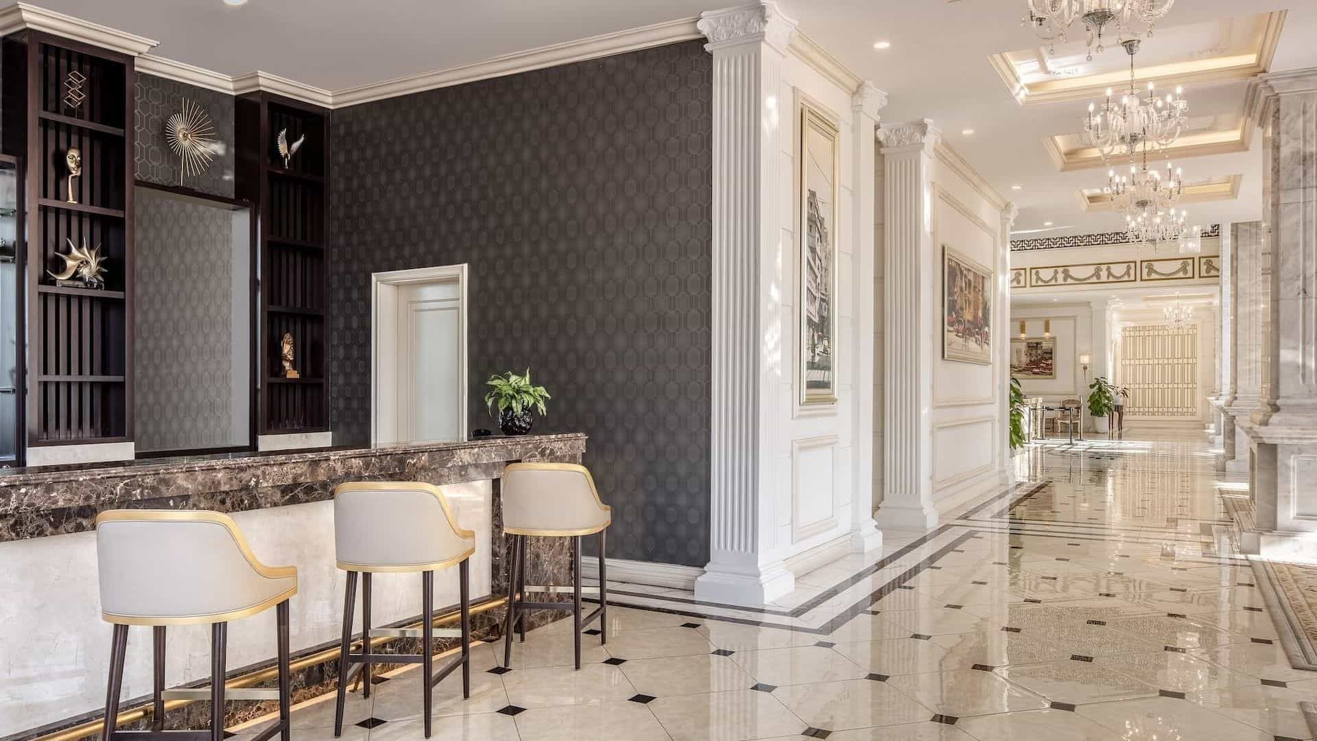 Sảnh sang trọng tại Meliá Vinpearl Quảng Bình