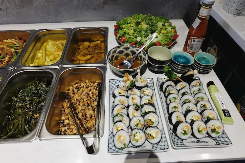 Buffet Option at Veggie Castle in Hanoi